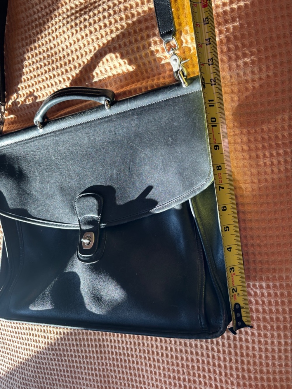 Vintage 1990s Coach Authentic Beekman Briefcase | Unisex Bag | Black Leather - Picture 14 of 16
